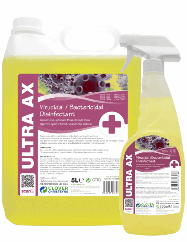 Ultra AX Virucidal & Bactericidal Disinfectant