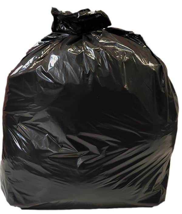 Jumbo black compactor sacks x 50