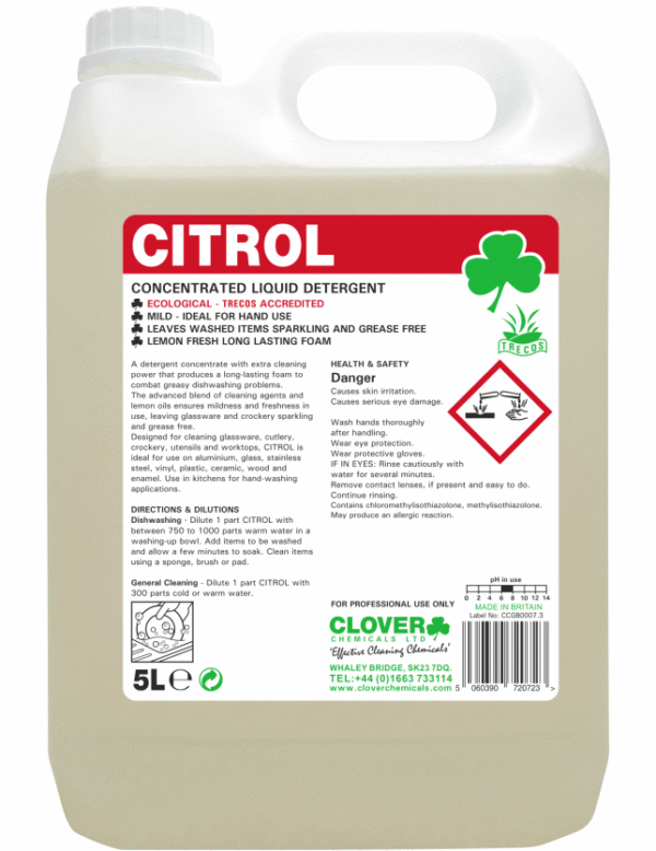 Citrol Lemon Detergent – Washing Up Liquid