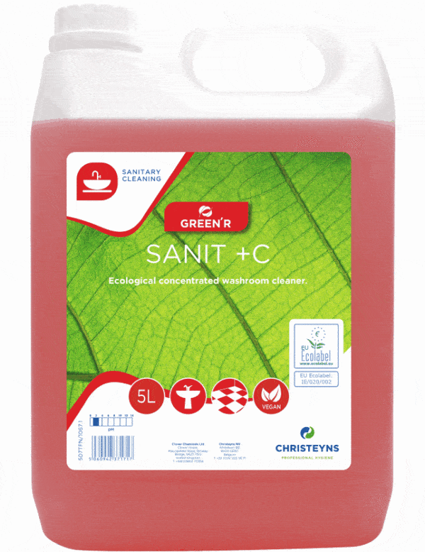 GREEN’R Sanit +C Washroom Cleaner 5ltr