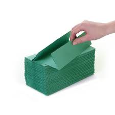 1 Ply Green C-Fold Hand Towels