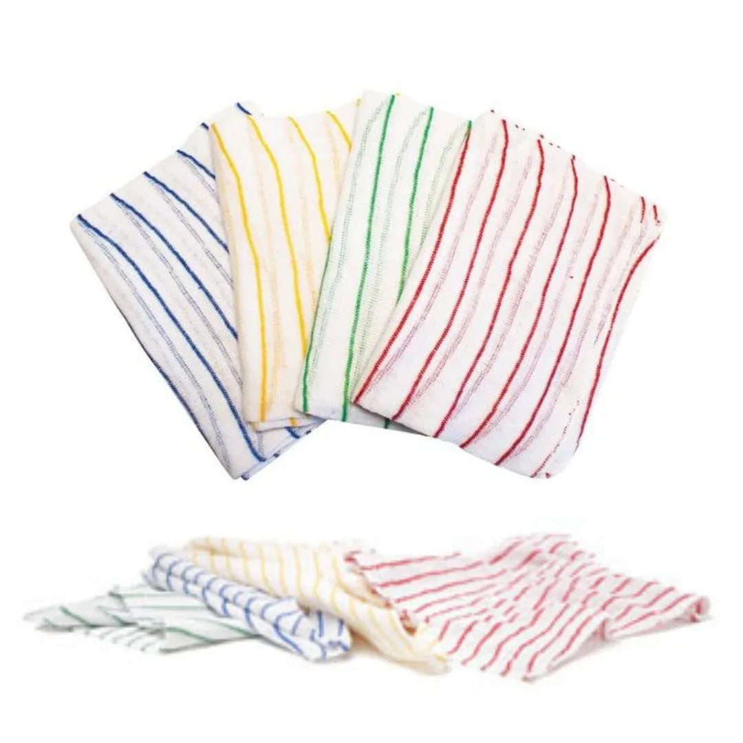Colour Coded Dishcloths 10 Cloths Per Pack