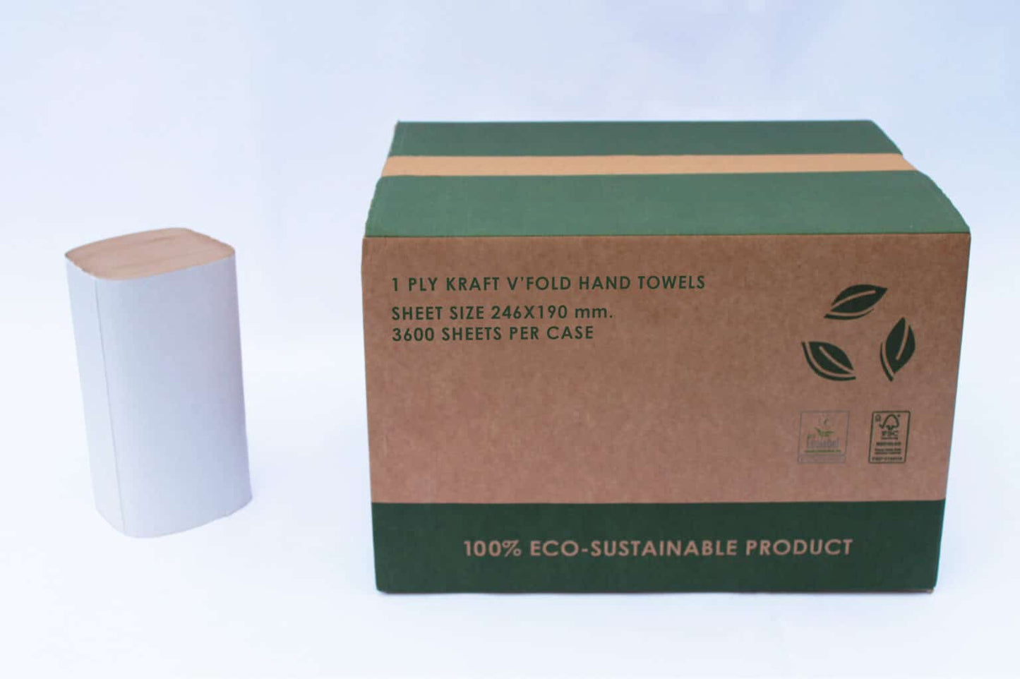 Kraft V-Fold Hand Towels