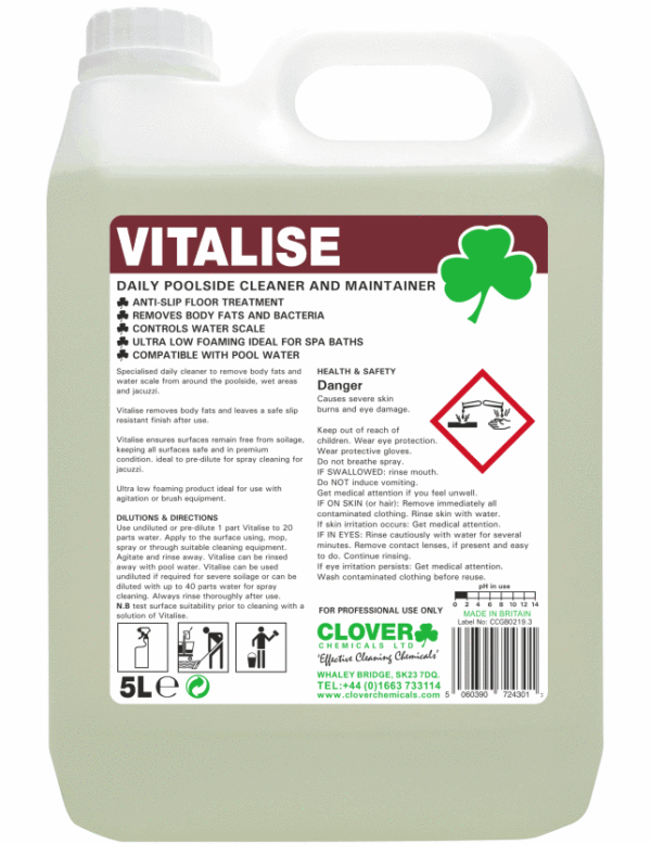 Vitalise Daily Poolside Cleaner 5 Litre