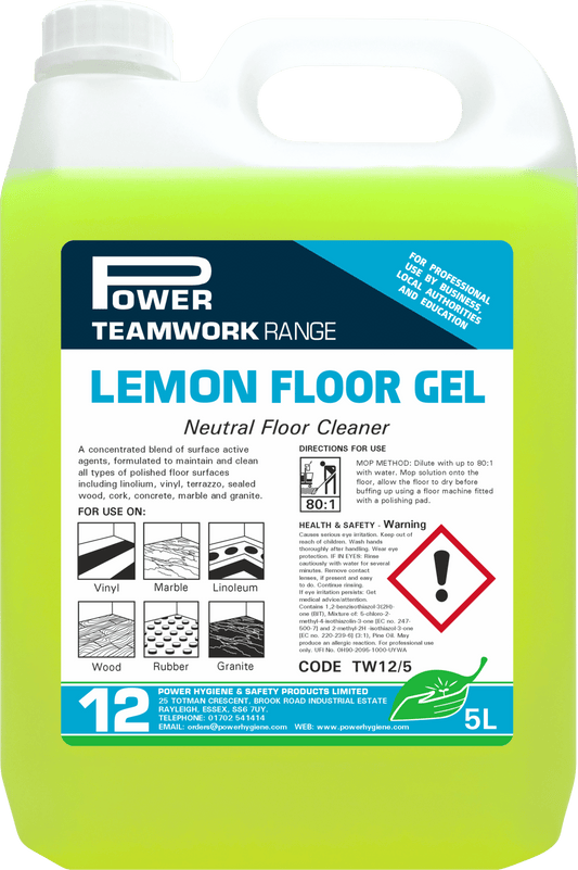 Teamwork 12 Lemon Floor Gel 5L