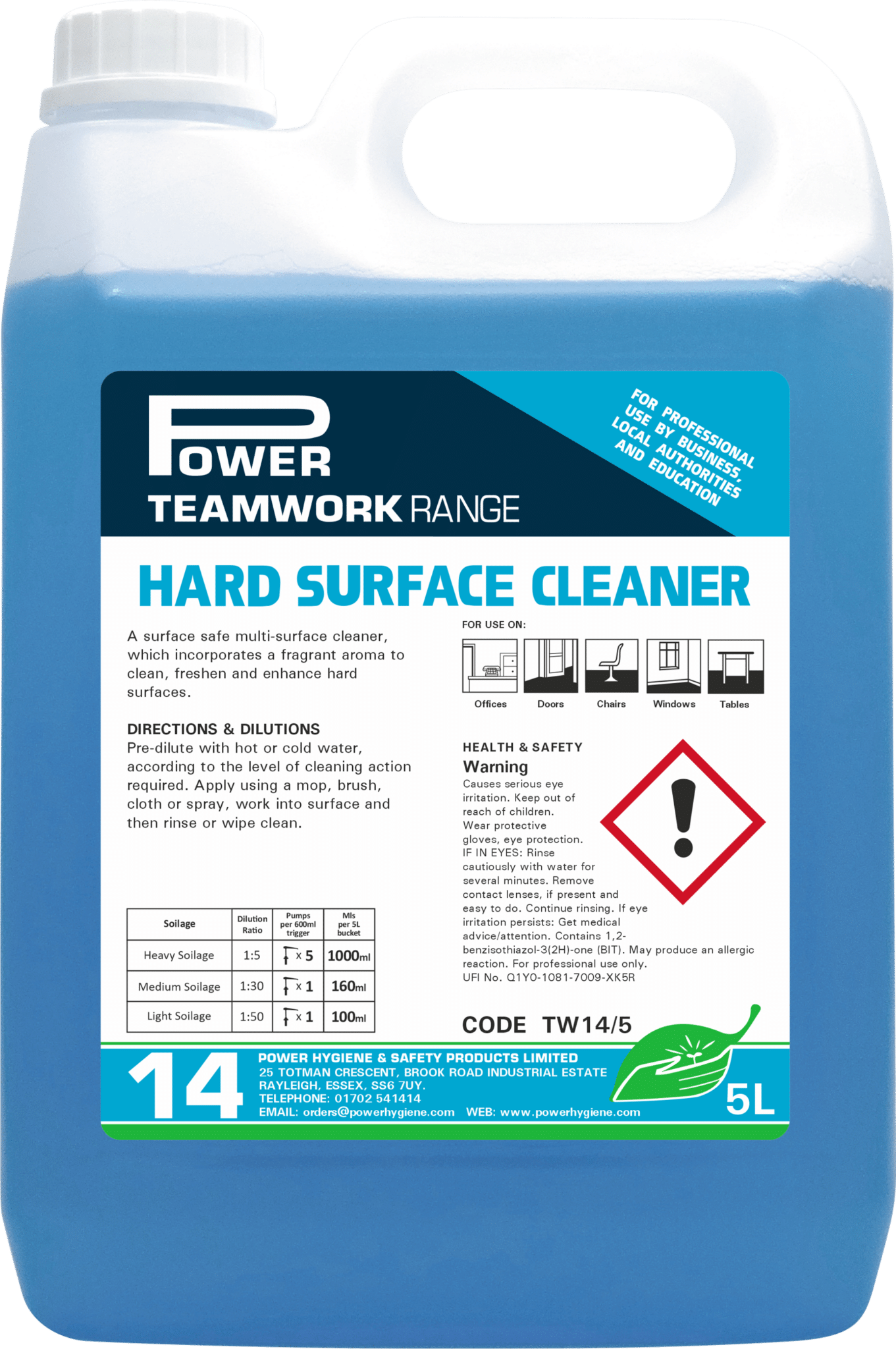 Teamwork 14 Hard Surface Cleaner 5ltr