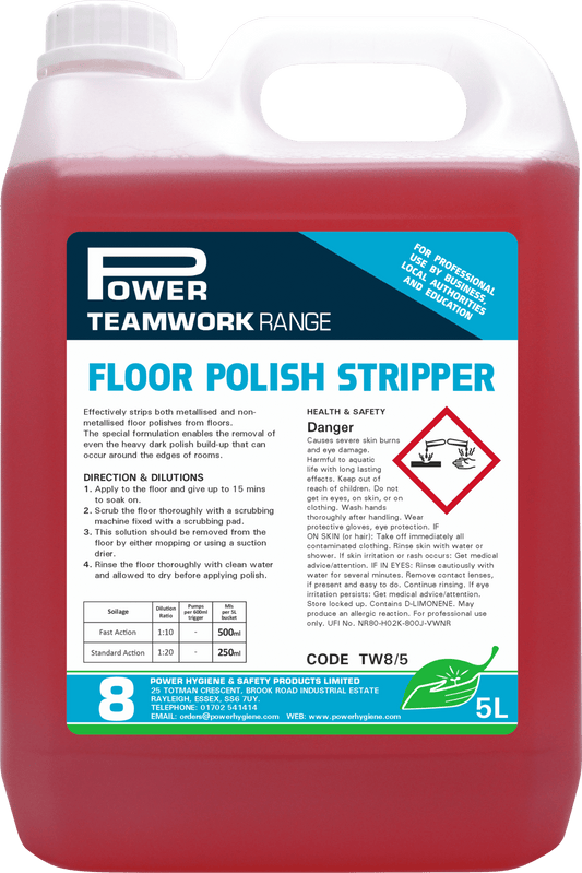 Teamwork 8 Floor Polish Stripper 5L