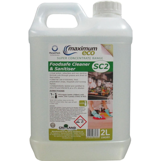 Super Concentrate SC2 Food safe Cleaner & Sanitizer 2ltr